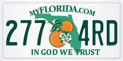 FL license plate 2774RD