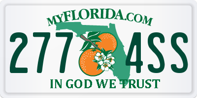 FL license plate 2774SS