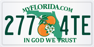 FL license plate 2774TE