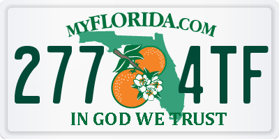 FL license plate 2774TF