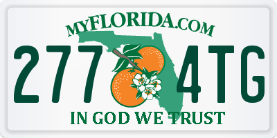 FL license plate 2774TG