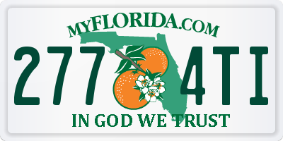 FL license plate 2774TI