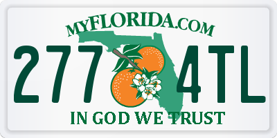 FL license plate 2774TL