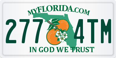 FL license plate 2774TM