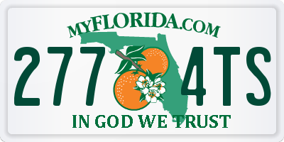 FL license plate 2774TS