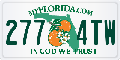 FL license plate 2774TW
