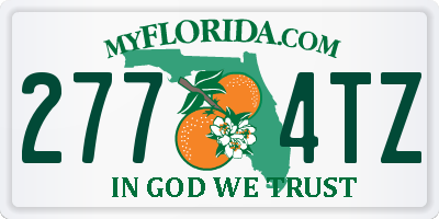 FL license plate 2774TZ