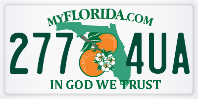 FL license plate 2774UA