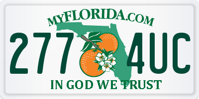 FL license plate 2774UC
