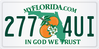 FL license plate 2774UI