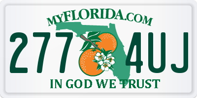 FL license plate 2774UJ