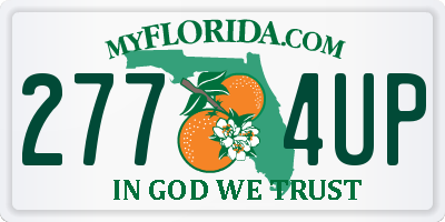 FL license plate 2774UP