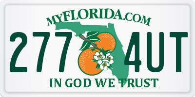 FL license plate 2774UT