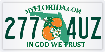 FL license plate 2774UZ