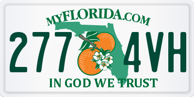 FL license plate 2774VH