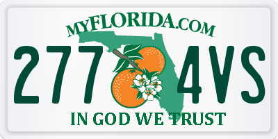 FL license plate 2774VS
