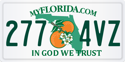 FL license plate 2774VZ