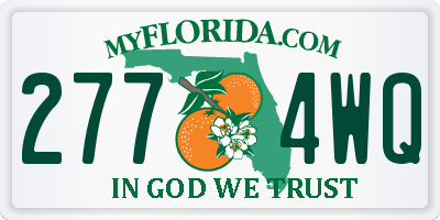 FL license plate 2774WQ