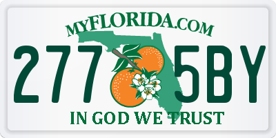 FL license plate 2775BY