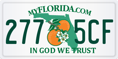 FL license plate 2775CF