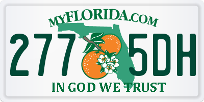 FL license plate 2775DH