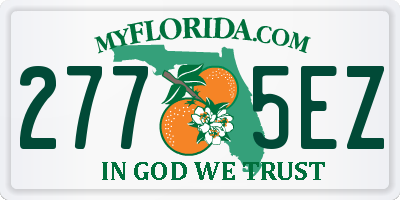 FL license plate 2775EZ