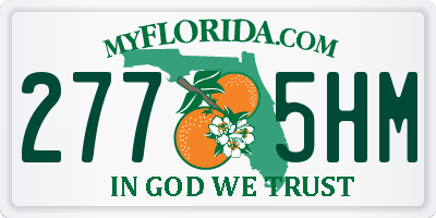 FL license plate 2775HM