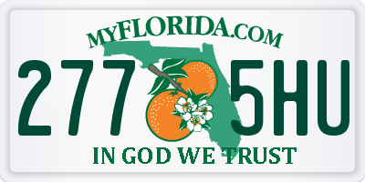 FL license plate 2775HU