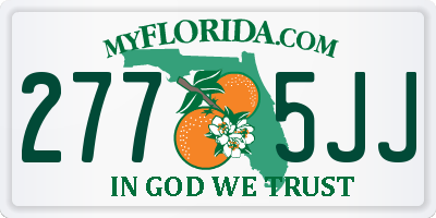 FL license plate 2775JJ