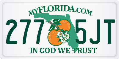 FL license plate 2775JT