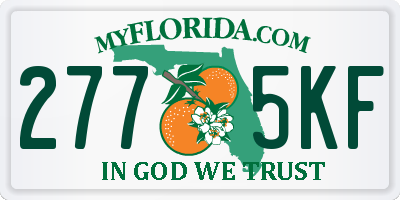 FL license plate 2775KF