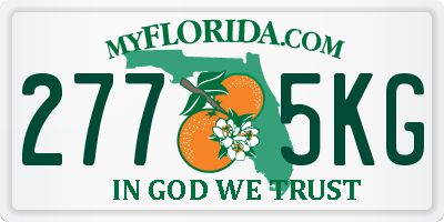 FL license plate 2775KG