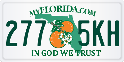 FL license plate 2775KH