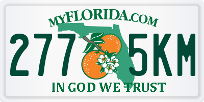 FL license plate 2775KM