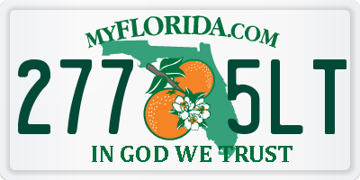 FL license plate 2775LT
