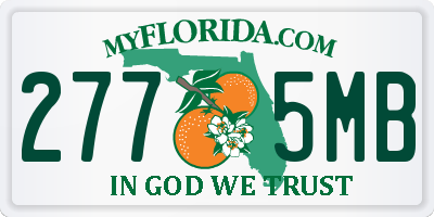 FL license plate 2775MB