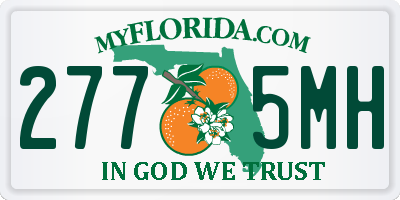 FL license plate 2775MH