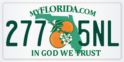 FL license plate 2775NL