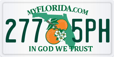 FL license plate 2775PH