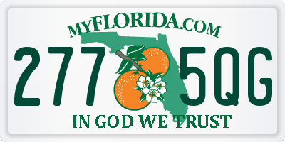 FL license plate 2775QG