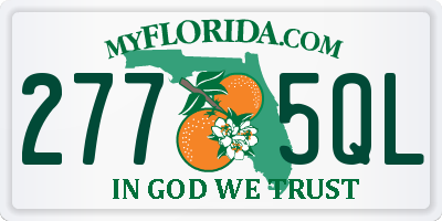 FL license plate 2775QL