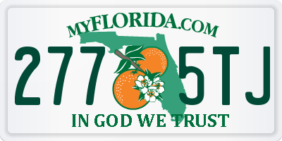 FL license plate 2775TJ