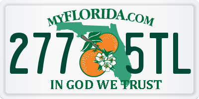 FL license plate 2775TL