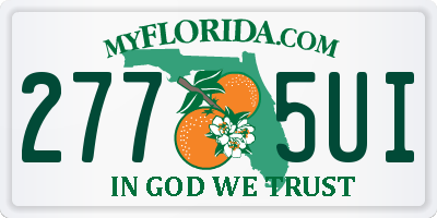FL license plate 2775UI