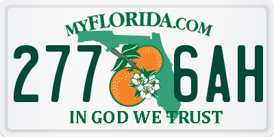FL license plate 2776AH
