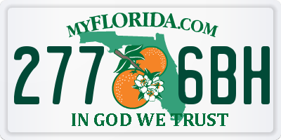 FL license plate 2776BH