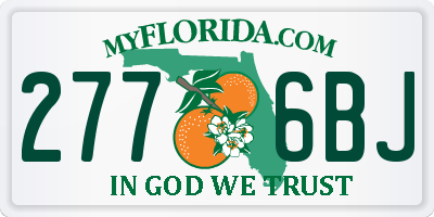 FL license plate 2776BJ