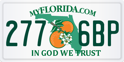 FL license plate 2776BP