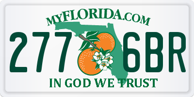 FL license plate 2776BR