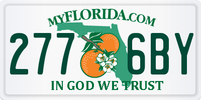 FL license plate 2776BY
